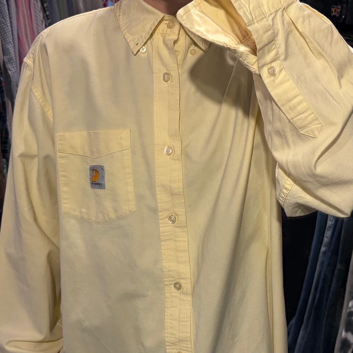 [IM] Carhartt 칼하트 긴팔셔츠 옐로우 상품이미지3