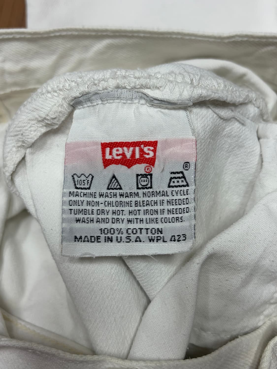 90s usa 리바이스 501 빈티지 화이트 [28] 상품이미지6
