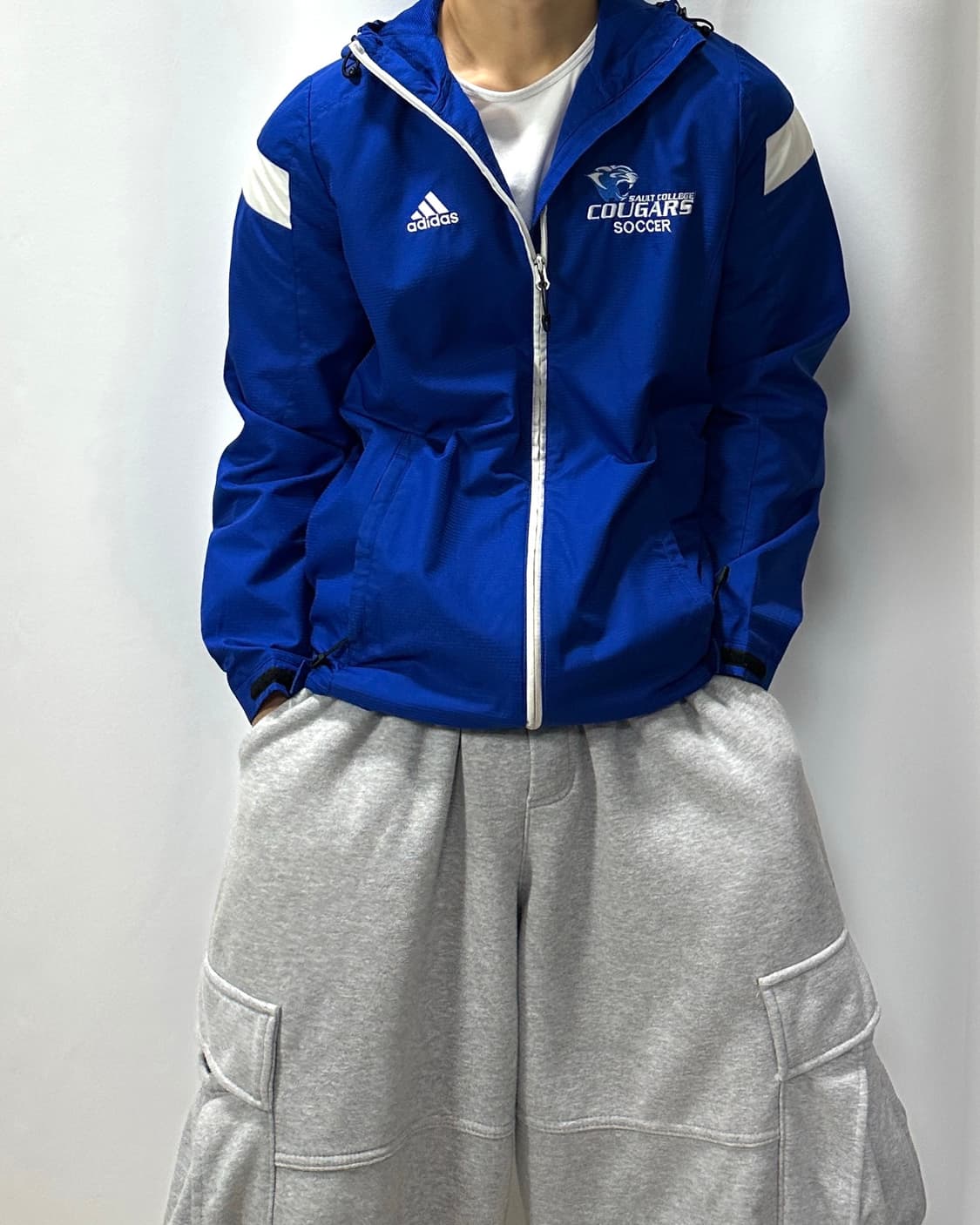Adidas 아디다스 올드스쿨 팀 배색 바람막이 상품이미지1