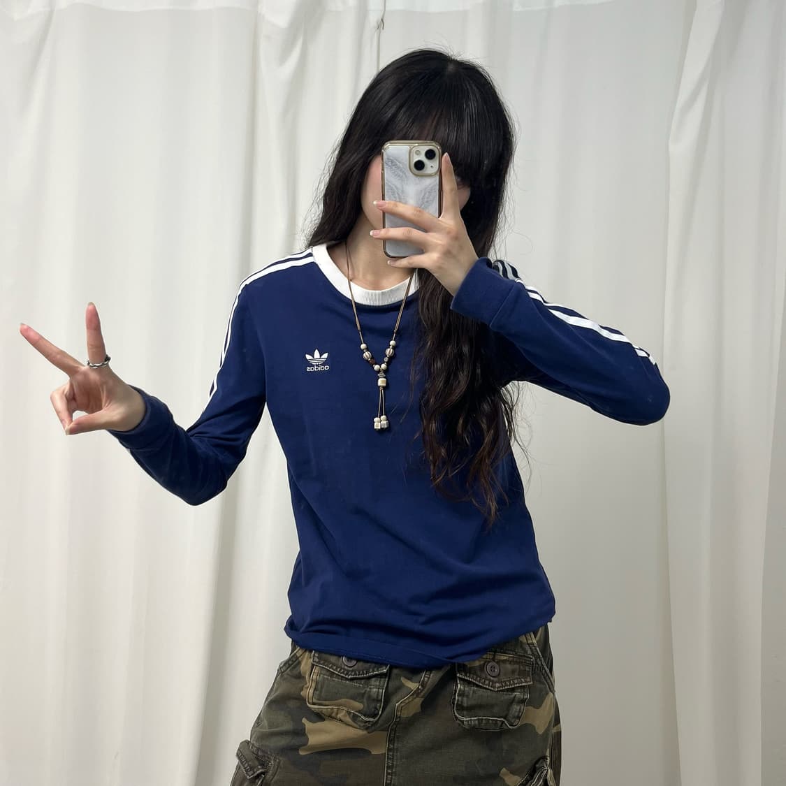 Adidas navy firebird long sleeve 상품이미지1