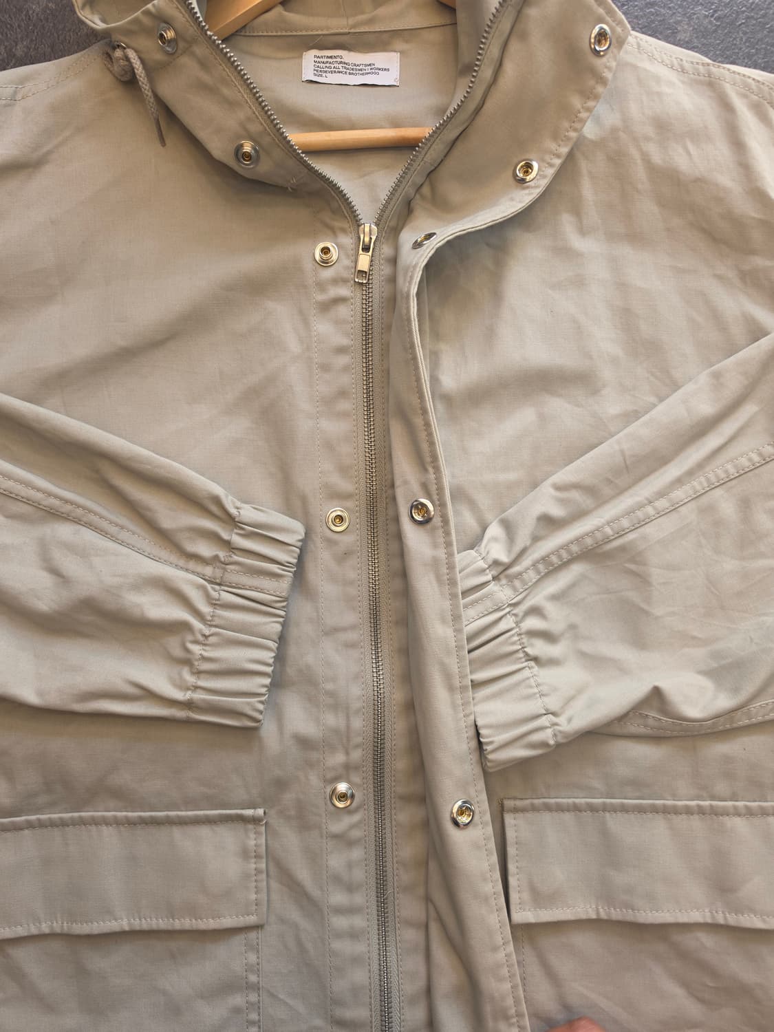 #파르티멘토 #오버핏 테크 후드집업 자켓  -L 상품이미지4