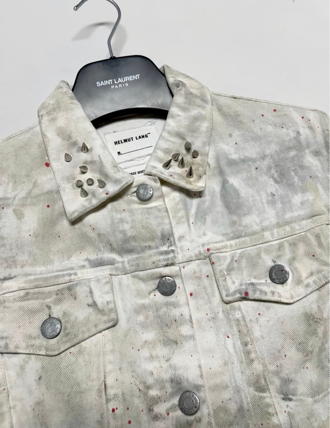 헬무트 랭 1998 오버 슬리브 데님 트러커 (커스텀) 상품이미지3