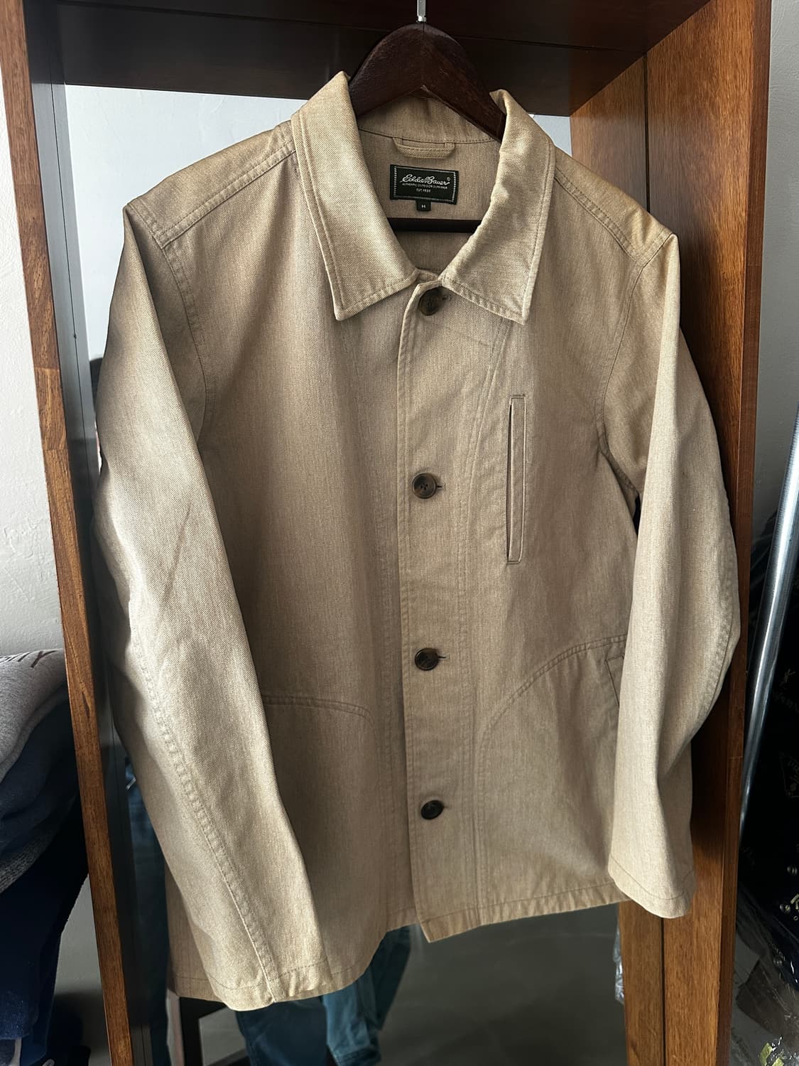 Eddie Bauer 베이지 커버올 초어 자켓 상품이미지5