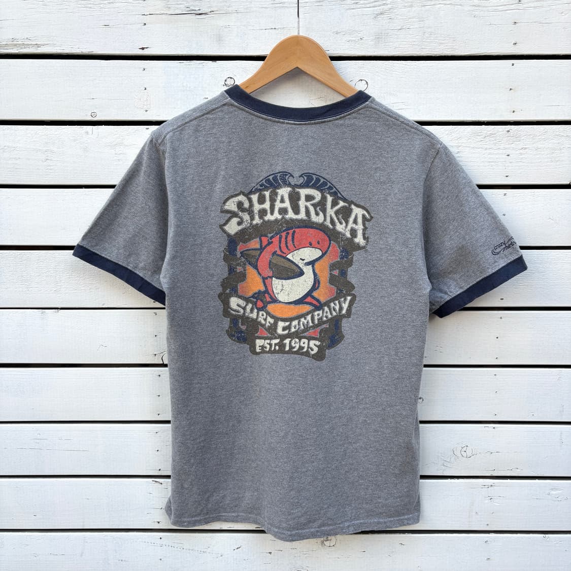 Crazy Shirts 크레이지셔츠 반팔 티셔츠 링거티 상품이미지2