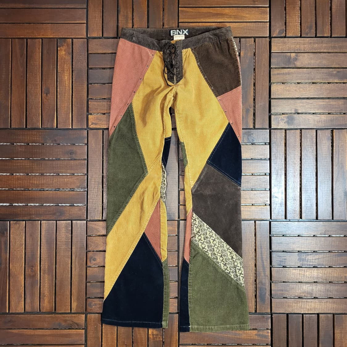 BNX 부츠컷 패치워크 팬츠 (28) 상품이미지1
