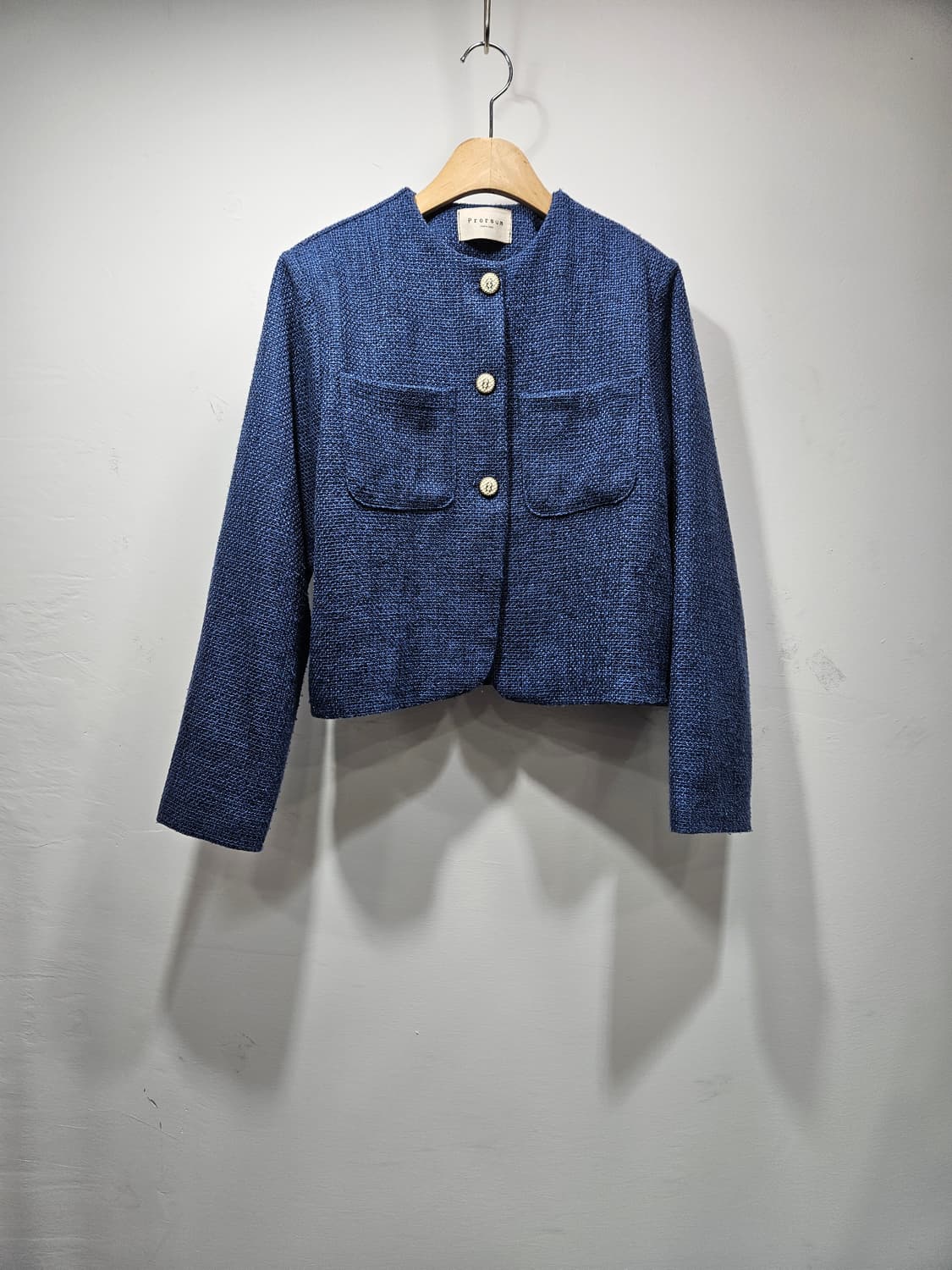 블루 트위드 자켓  상품이미지1