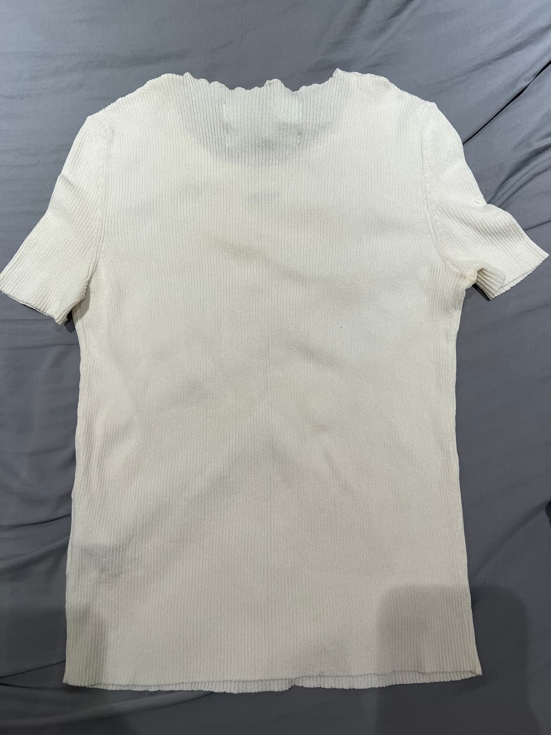 오프화이트 OFF로고 화이트 반팔 니트 버질아블로 44 상품이미지2