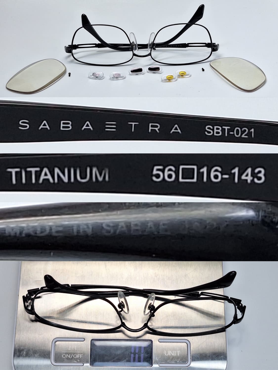 일본 사바에 하우스 브랜드 SABATRA SBT-021 티타늄 안경테 상품이미지5