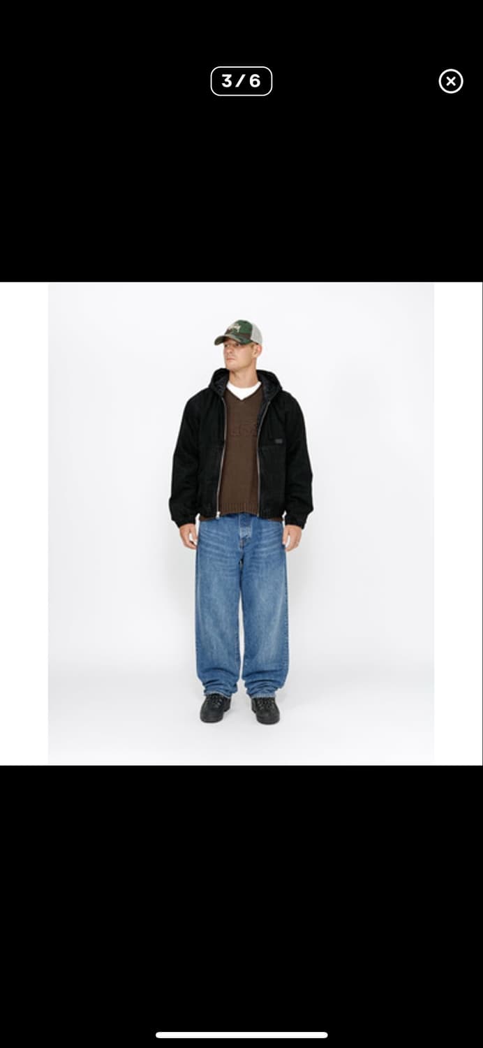 스투시 워크 자켓 CANVAS NEEDLE PUNCH - S사이즈 상품이미지3