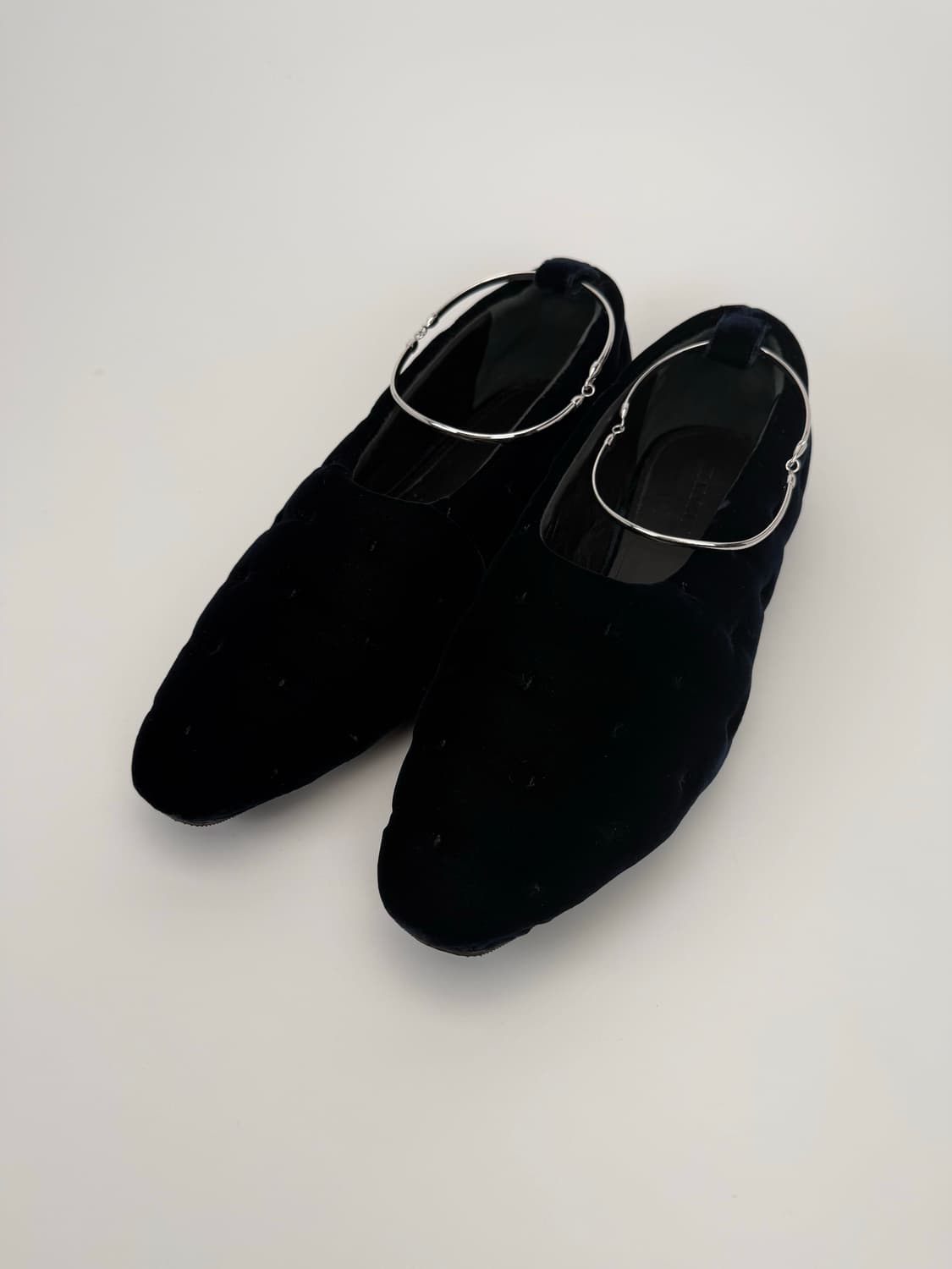 질샌더 링 벨벳 플렛슈즈 40 상품이미지1