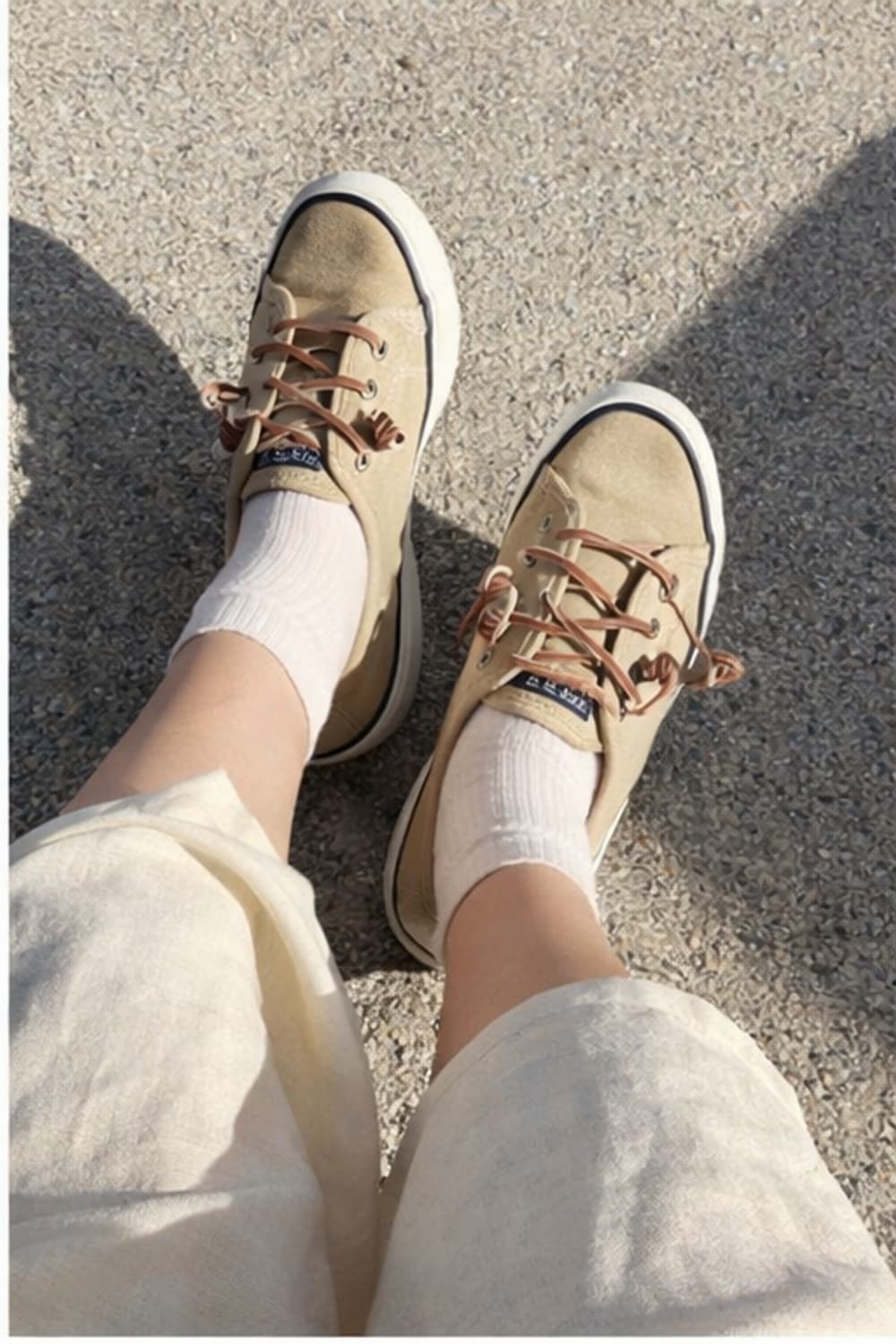 Y2K Sperry 스페리 Crest Vibe 린넨 스니커즈 보트슈즈🤎 상품이미지1