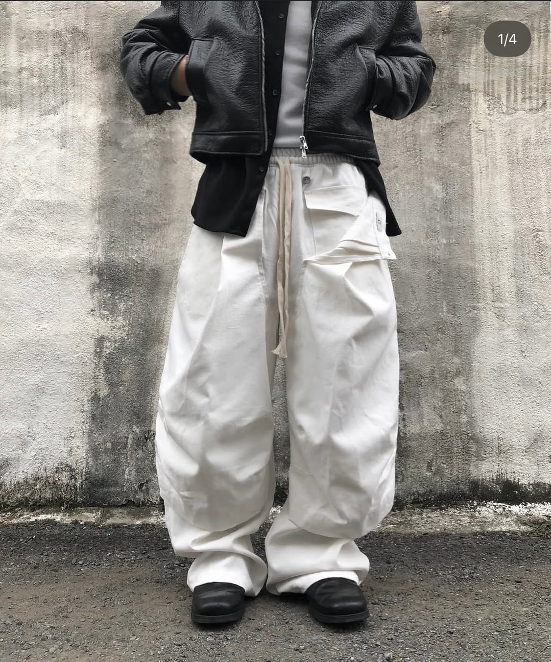 뉴치프시크dp 레이어드 팬츠 화이트 상품이미지2