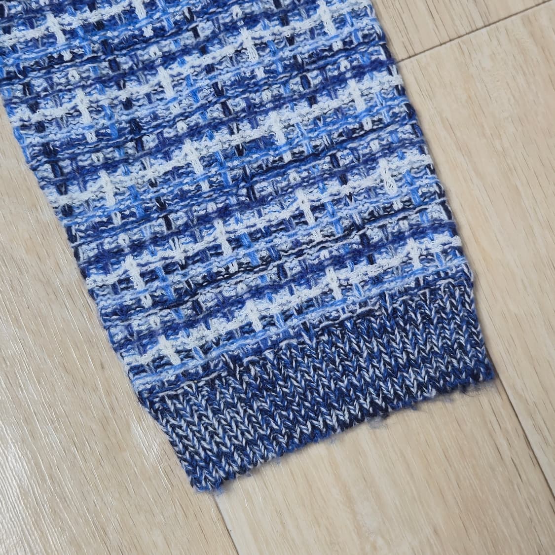 M) 에잇세컨즈 블루 트위드 가디건 상품이미지5