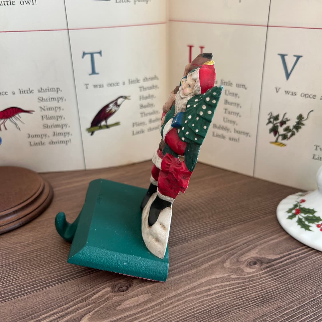 빈티지 산타 양말 주물 홀더 크리스마스 소품 상품이미지2