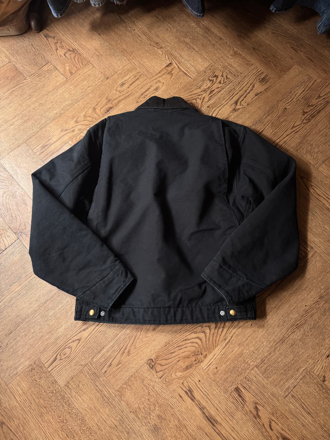 [M]칼하트 Made in USA J01 디트로이트 블랙 워크 자켓 상품이미지7