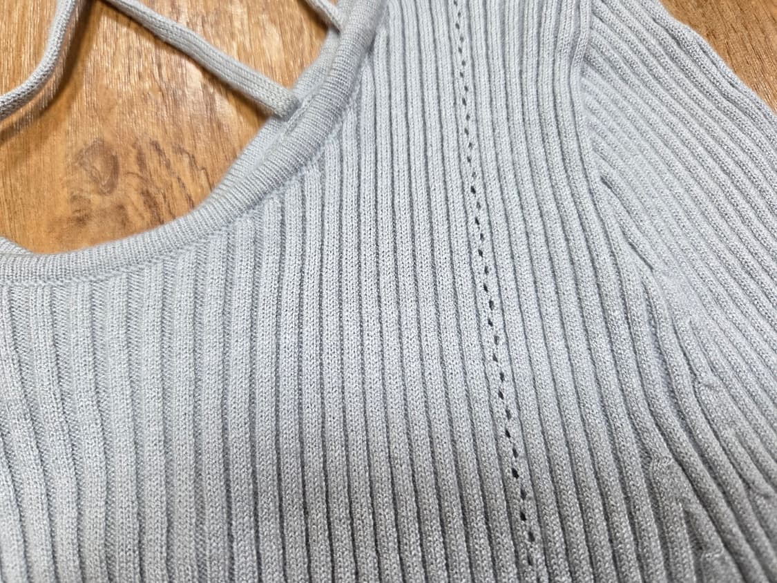 루에브르(LOEUVRE) 크로스 스트랩 니트탑 55 상품이미지7