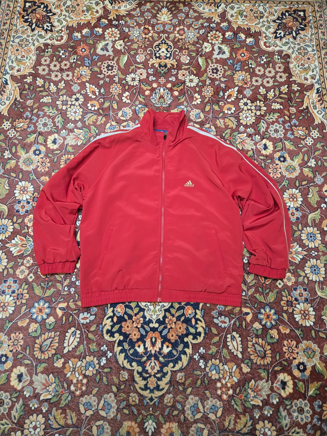 90s 아디다스 코리아  레드 자켓(L,100) 상품이미지1