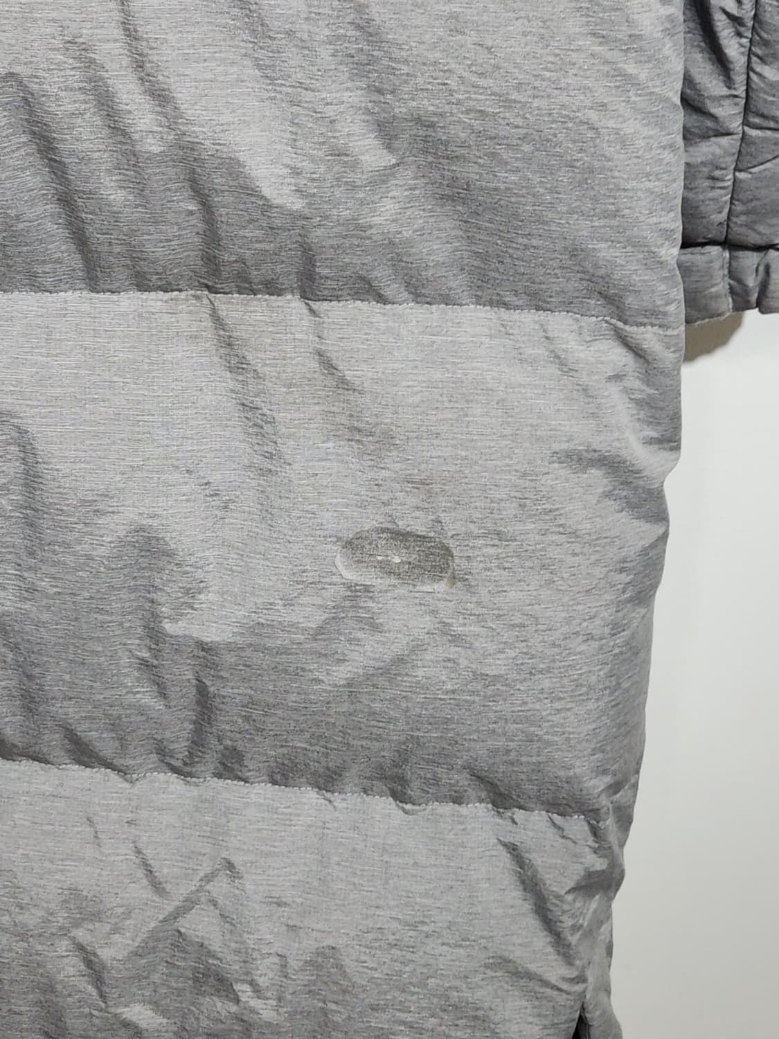 (M) 노스페이스 롱패딩 점퍼 그레이 거위털 후드 다운코트  상품이미지7