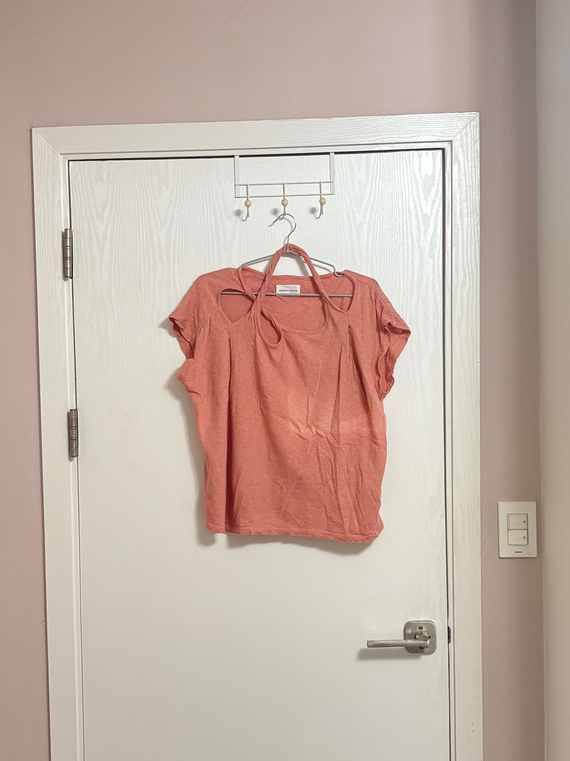 Tsumori chsato 컷아웃 코튼 티셔츠 상품이미지1