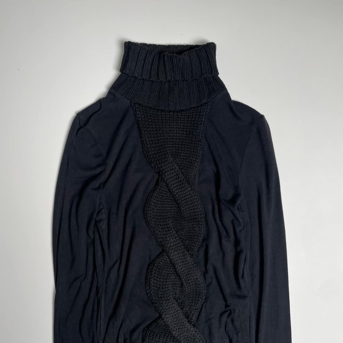 Ann max 꽈배기 니트 터틀넥 롱 슬리브 상품이미지2