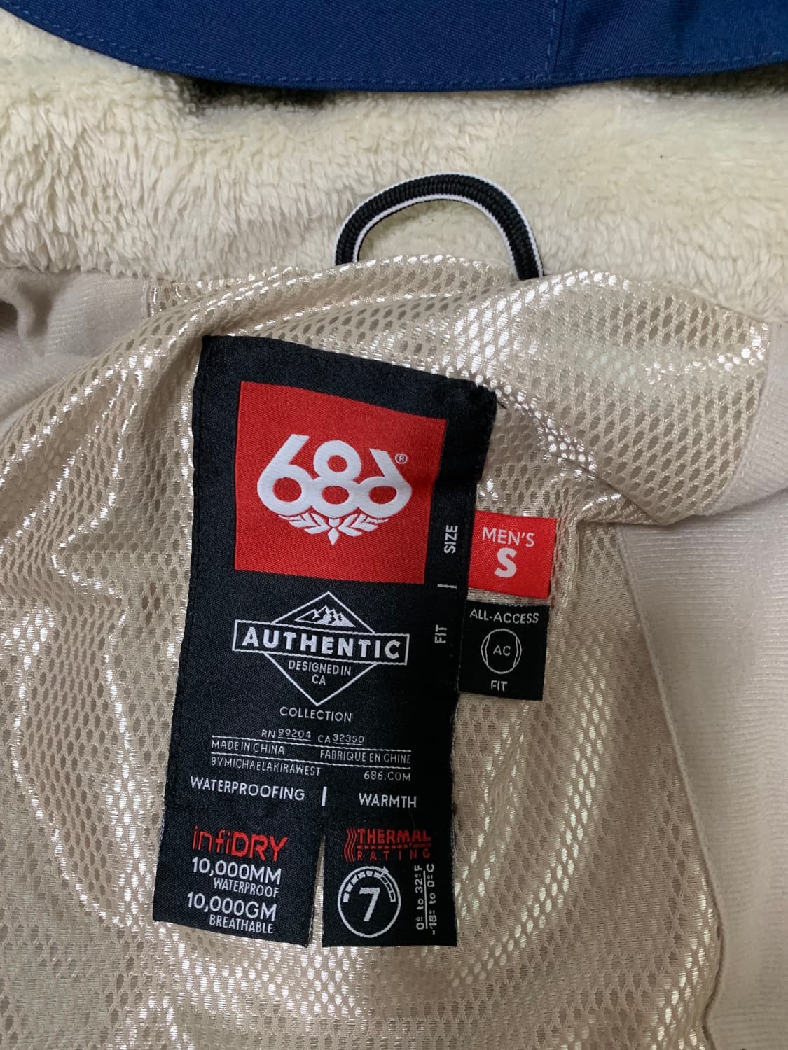 686 스키 보드자켓 S 상품이미지3
