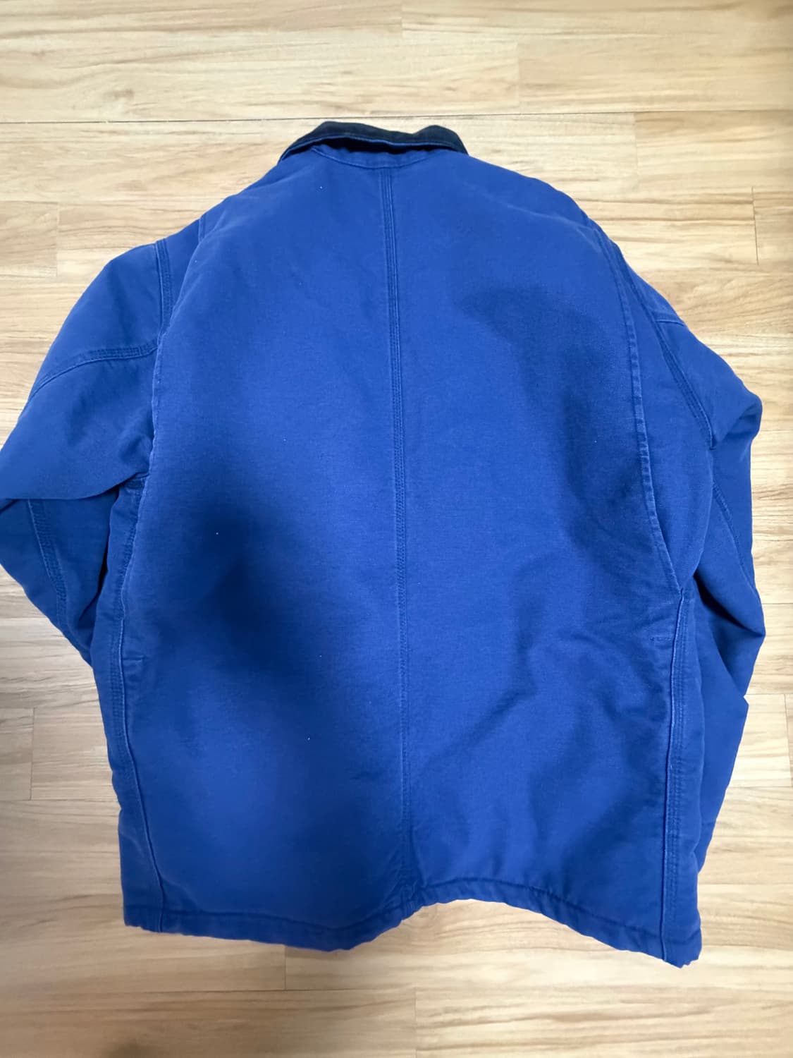 칼하트 WIP OG 초어 코트 블루 블랙 에이지드 캔버스 - 윈터 상품이미지2