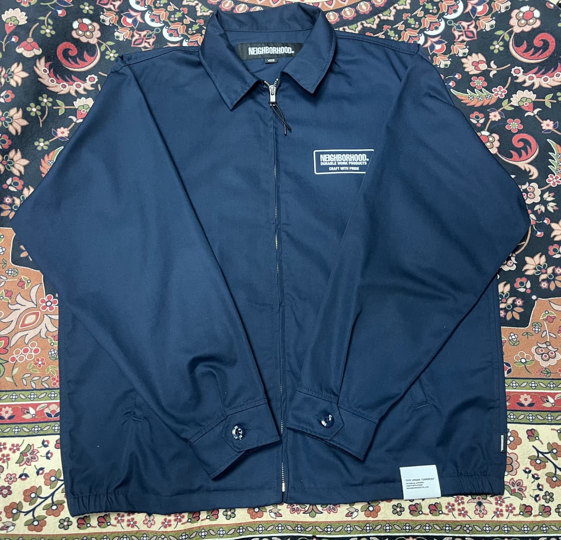[L] 네이버후드 23ss 네이비 워크자켓 상품이미지1