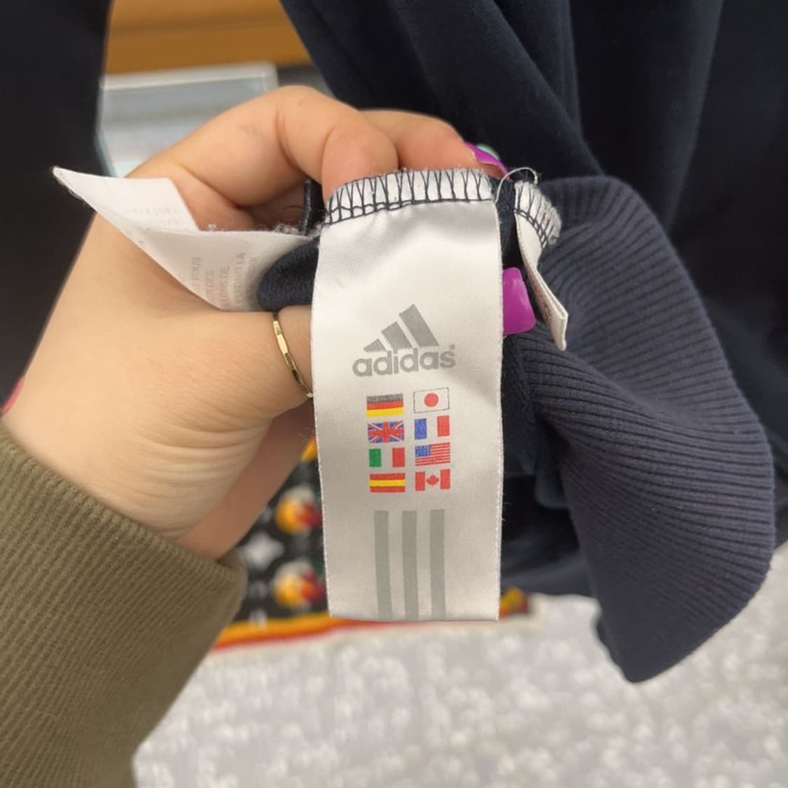 아디다스 올드스쿨 스펠아웃 하늘색 트랙탑 집업 져지 105 C06695 상품이미지6