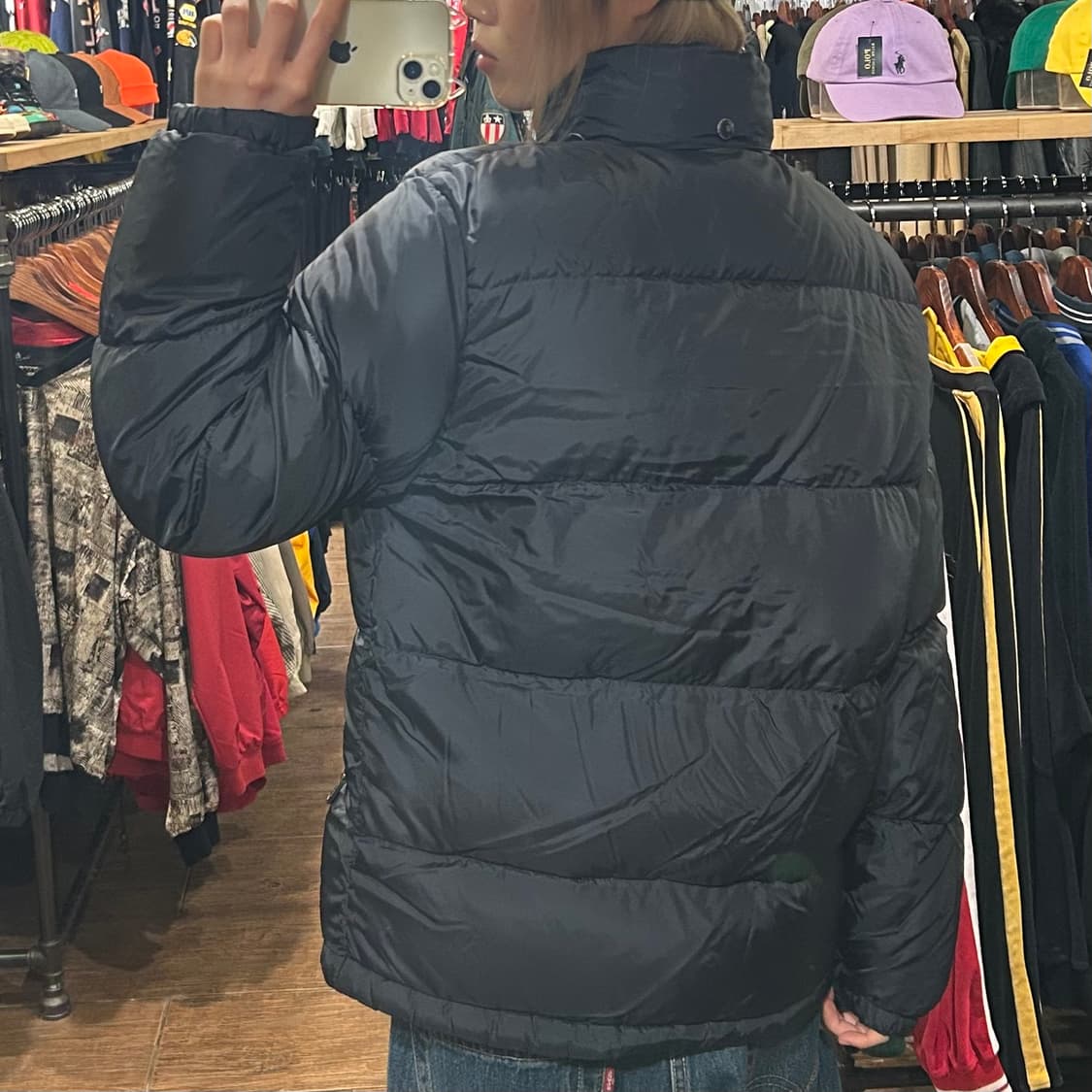 [HI] 폴로 숏 패딩 블랙 상품이미지5