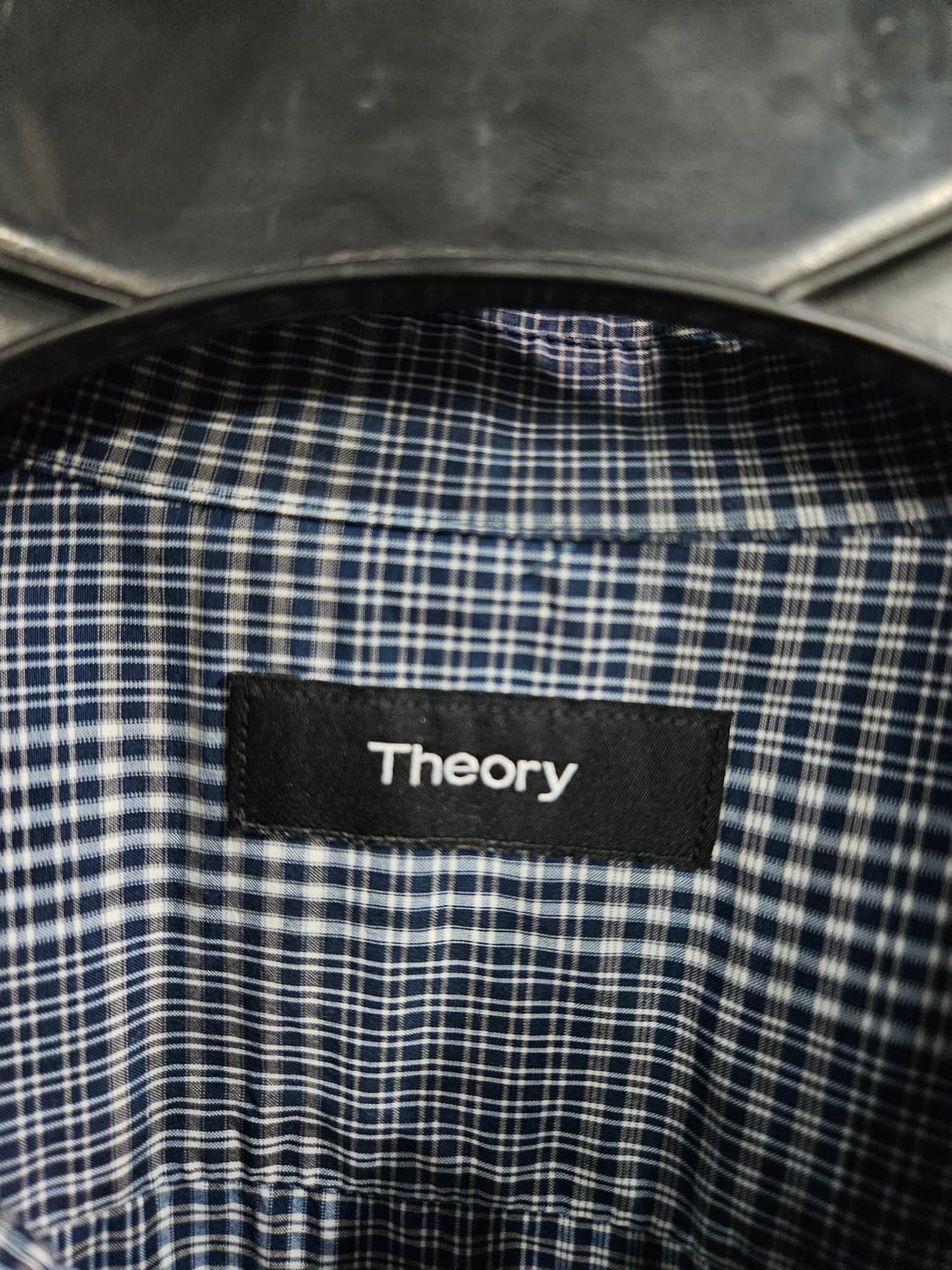 띠어리 스트라이프 체크 남성 슬림핏 100 긴팔셔츠  상품이미지3