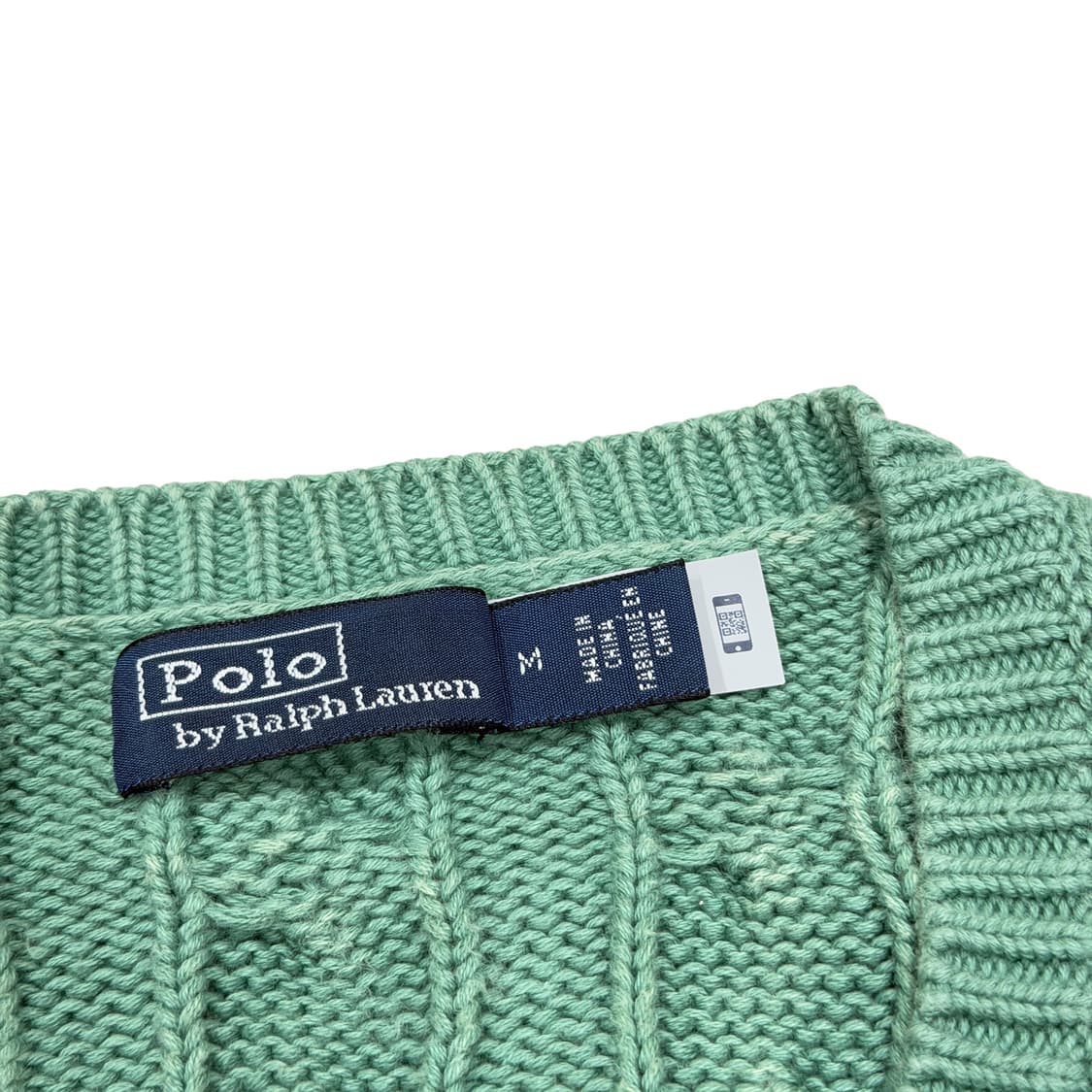 폴로 랄프로렌 케이블 꽈배기 피스타치오 그린 가디건 M 상품이미지2