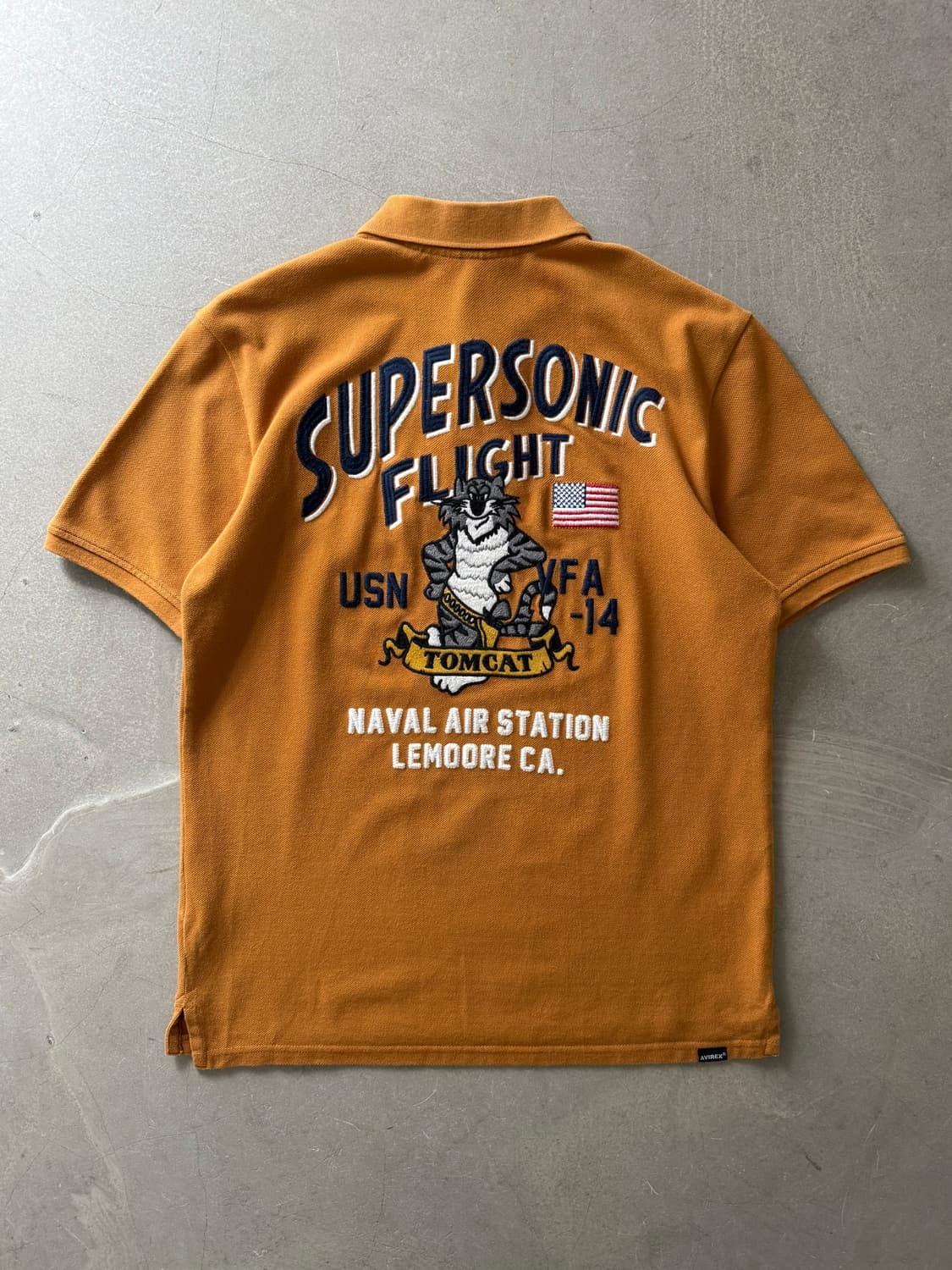 Avirex Embroidered Cotton Polo Shirt 상품이미지1