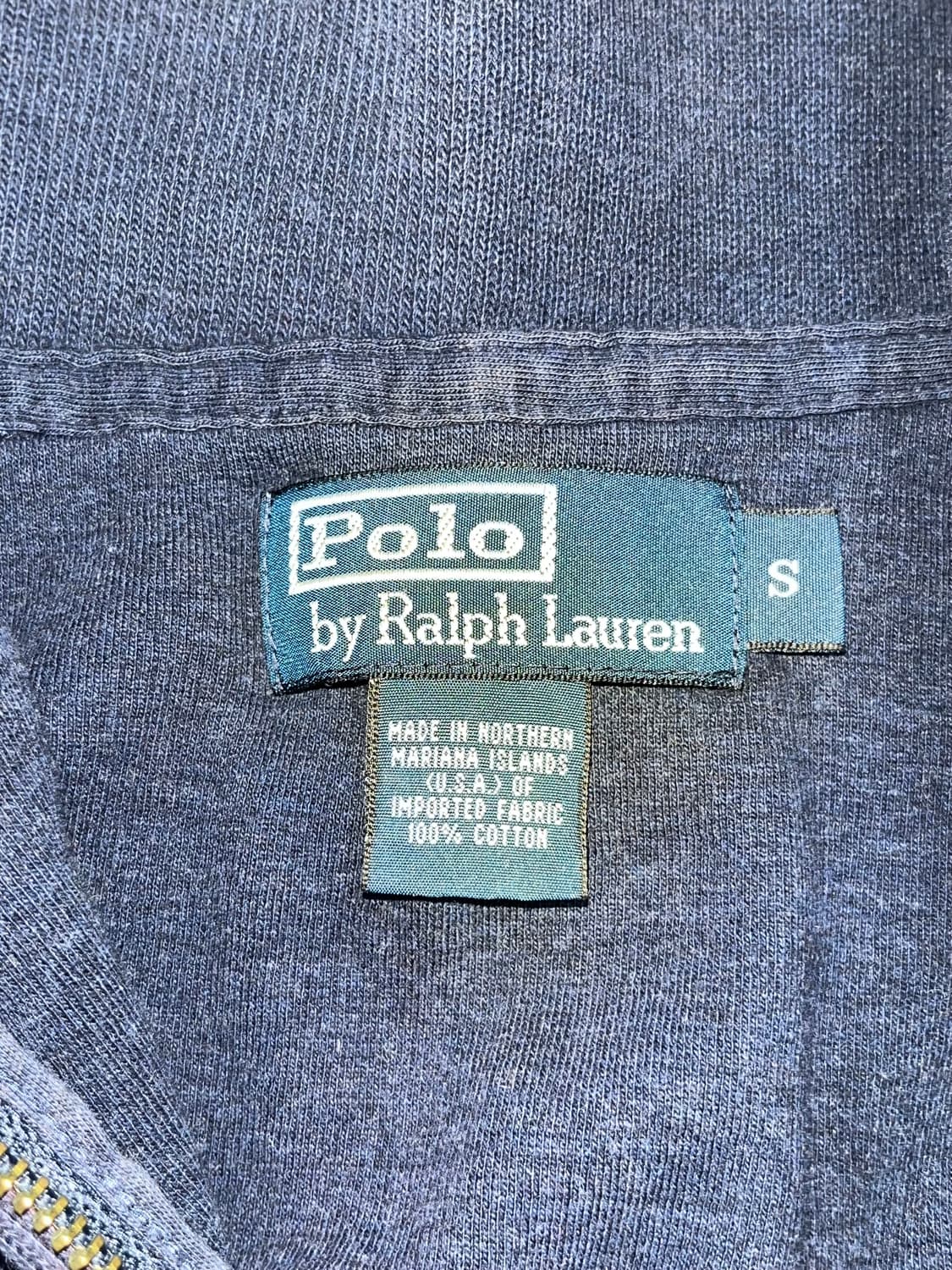 폴로 랄프로렌 남색 반집업 니트 S 상품이미지3