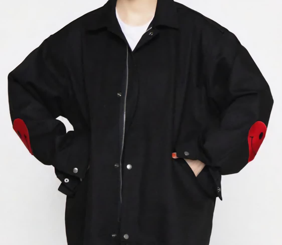 그레이버 엘보우 자수 하트 자켓 상품이미지6