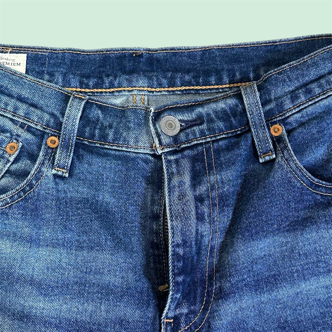 리바이스 512 프리미엄 가죽 패치 W30 x W32 블랭크 탭 상품이미지4