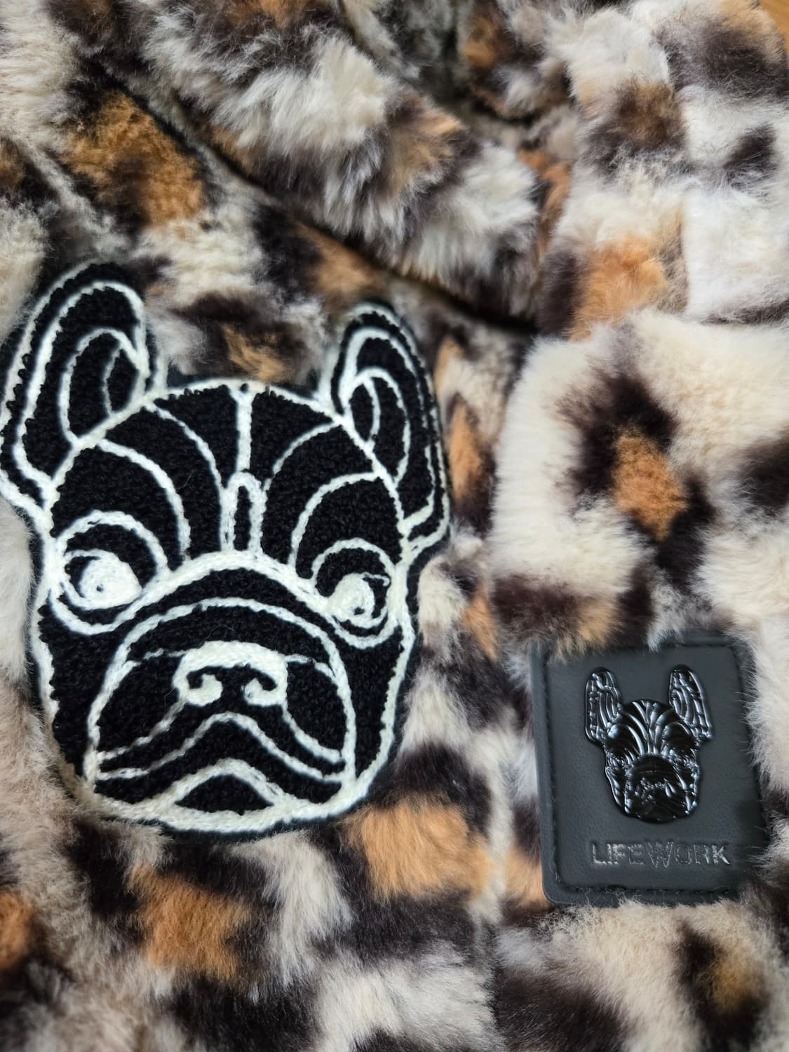 라이프워크 에코퍼 레오파드 후드 점퍼 상품이미지7