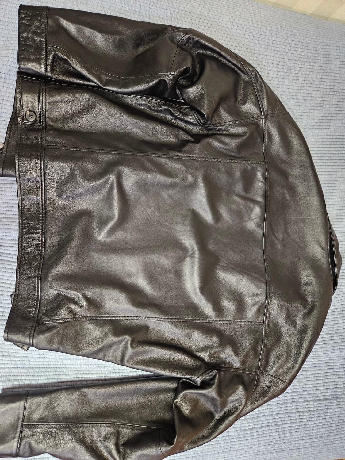 도프제이슨 오버핏 램스킨 가죽자켓 XXL 상품이미지2