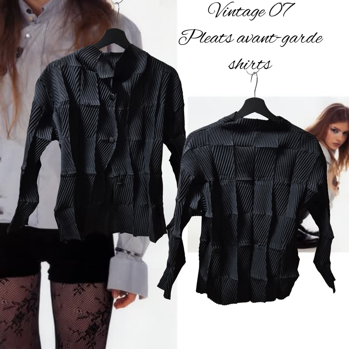 Vintage 07 Pleats avant-garde shirts 상품이미지1