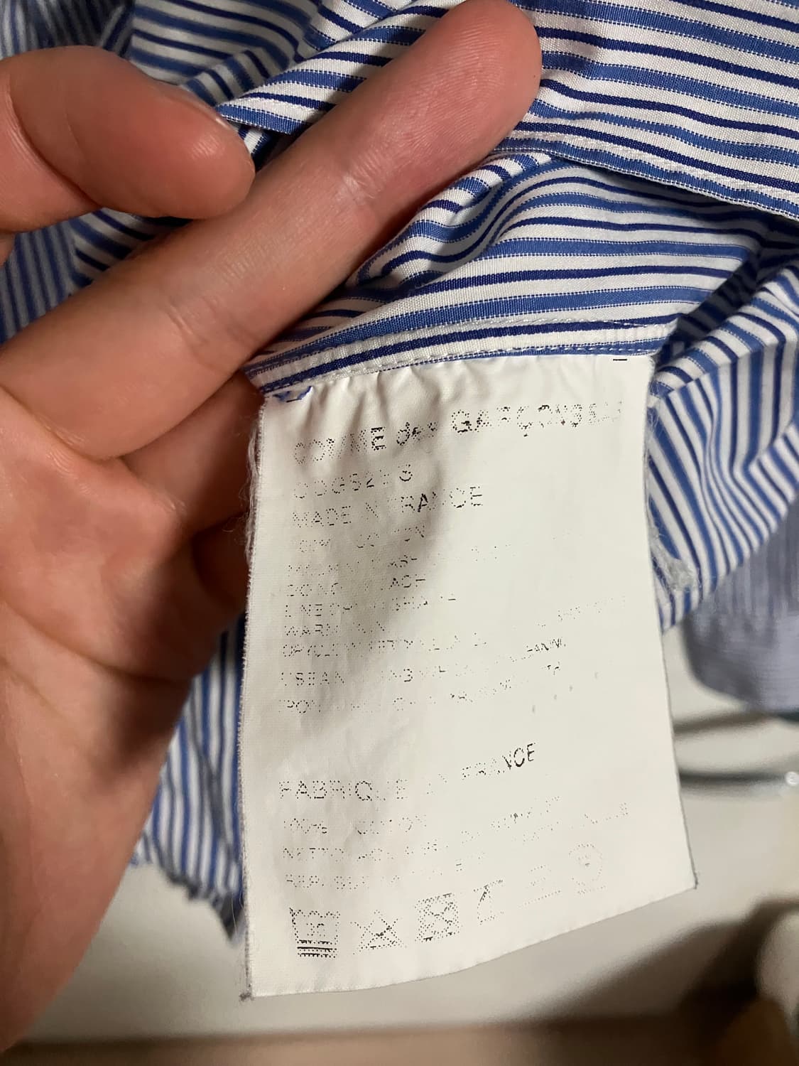 comme des garcons SHIRT made in France 상품이미지4