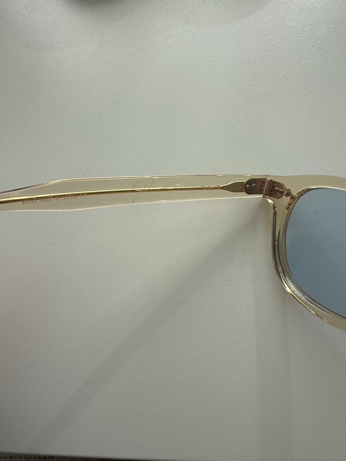 줄리어스타르트옵티컬 안경 샴페인(옐로우클리어) 골드에디션 리벳 상품이미지4