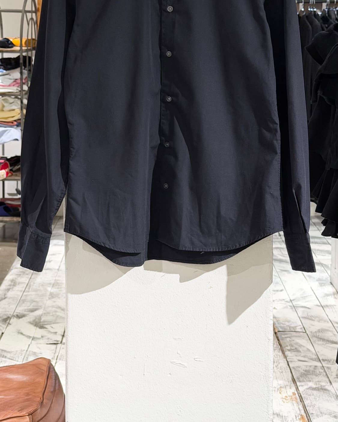 질샌더 블랙 클래식 셔츠 상품이미지5