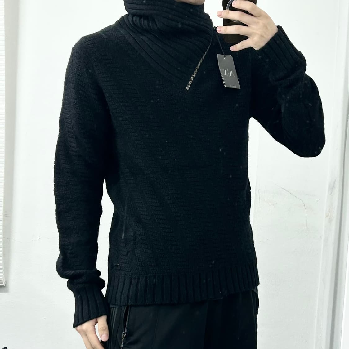 (새상품) 아르마니 익스체인지 넥지퍼 터틀넥 니트 상품이미지2