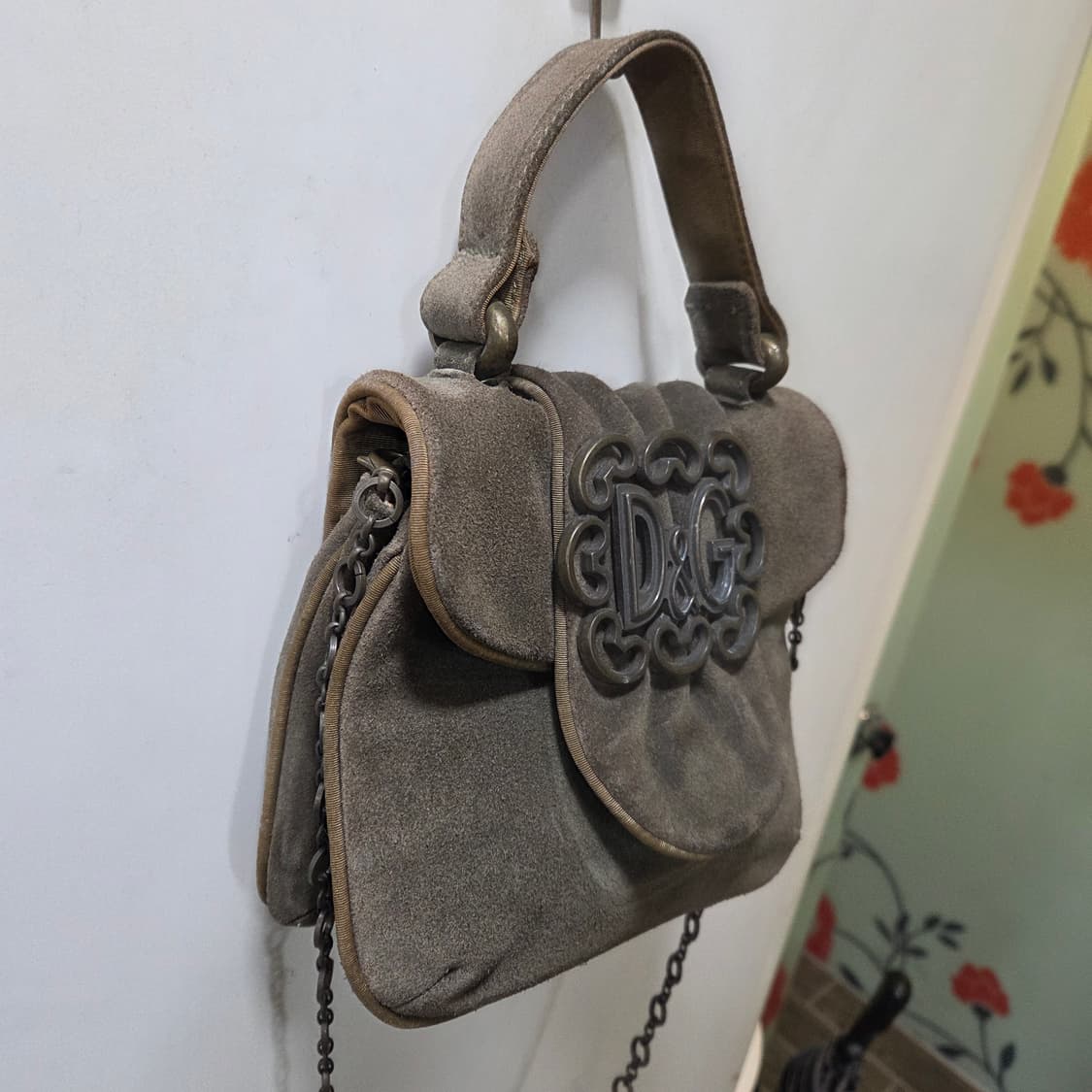 돌체앤가바나 스웨이드 미니 토트 숄더 상품이미지8