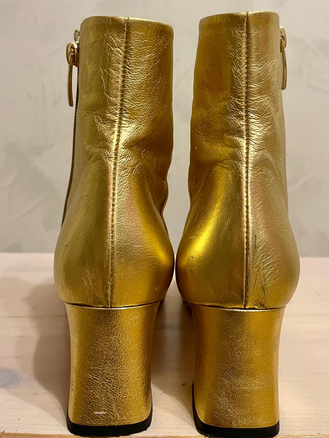 슈콤마보니 골드레더앵클 부츠 375(240) 상품이미지3