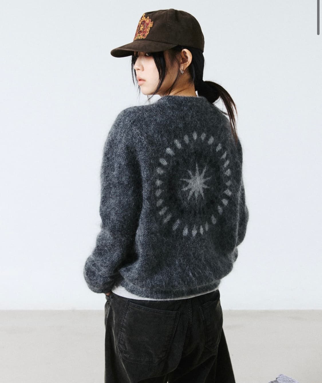 해칭룸 하나비 모헤어 가디건 그레이 4 상품이미지2