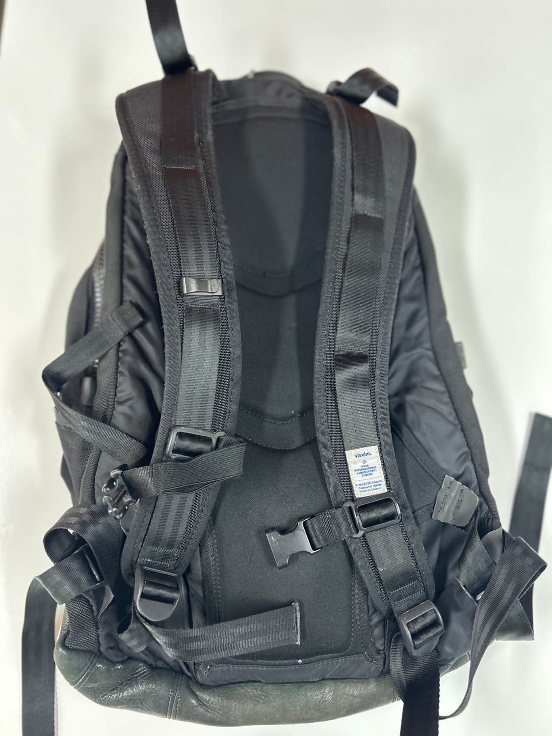 VISVIM 올드비즈빔 블랙 블루포인트지퍼 발리스틱백팩 20L 상품이미지4