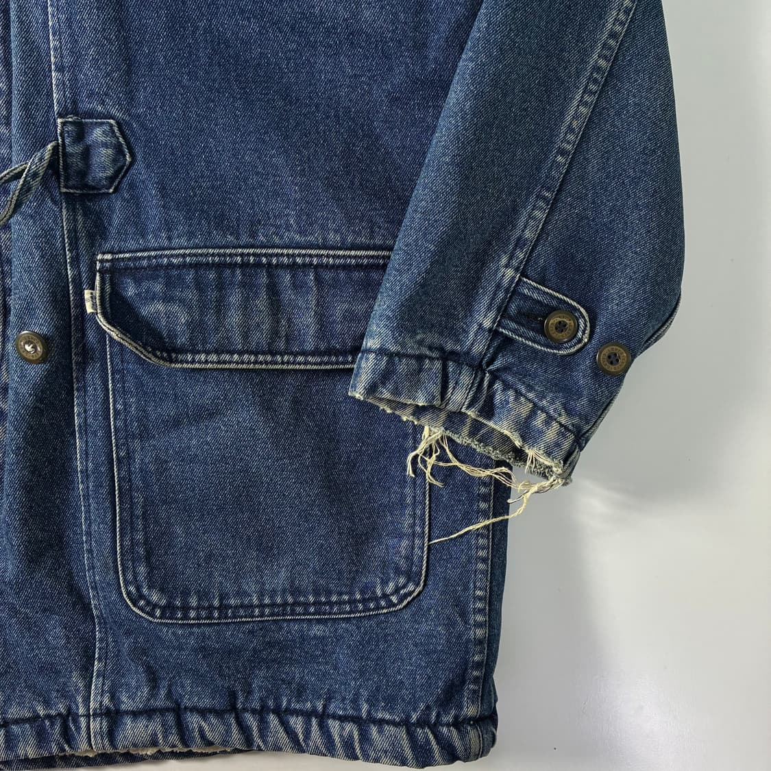 Levi's 리바이스 80‘s 실버라벨 쉐르파 데님 더플 코트 상품이미지5