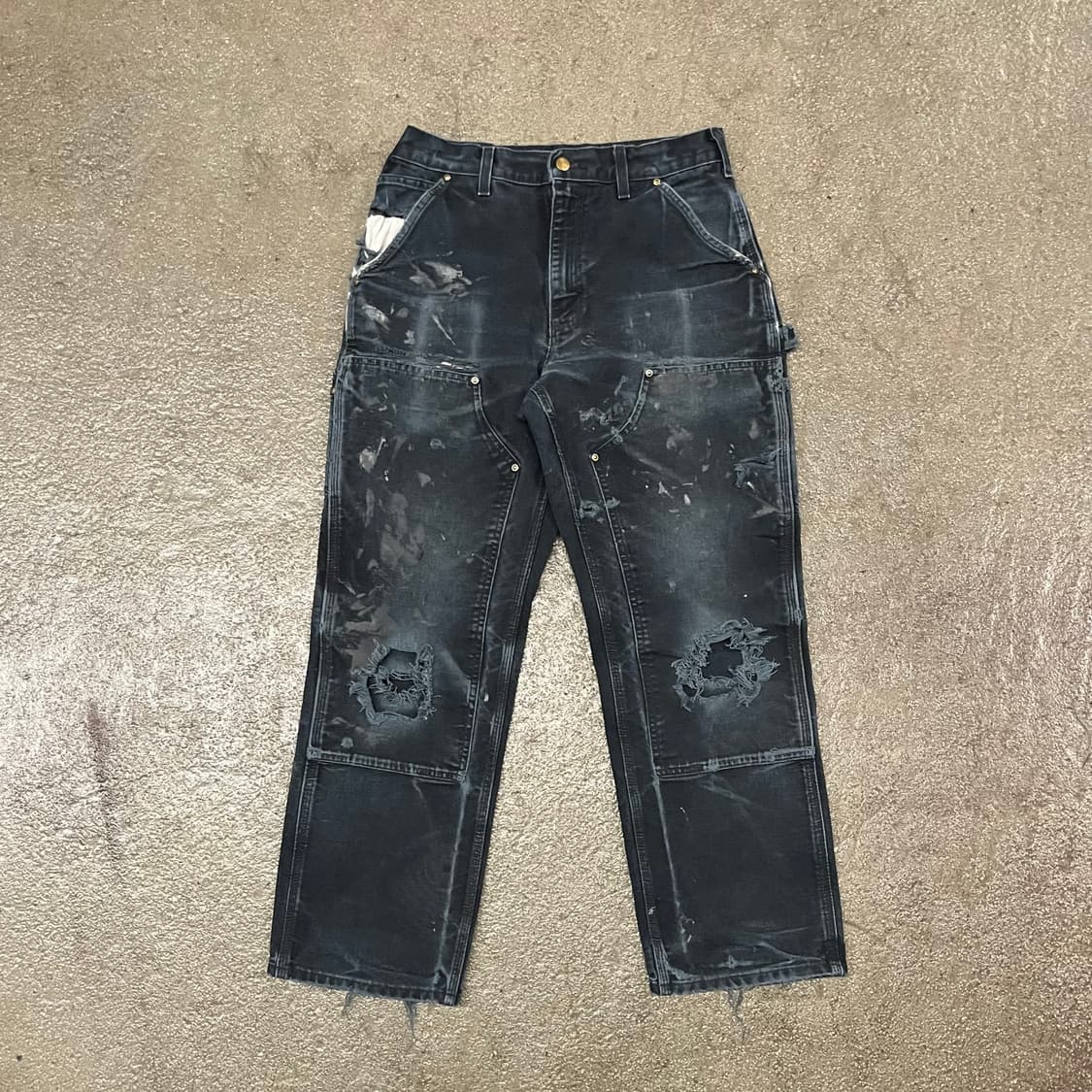 Carhartt 블랙 더블니 팬츠 (30“) 상품이미지1