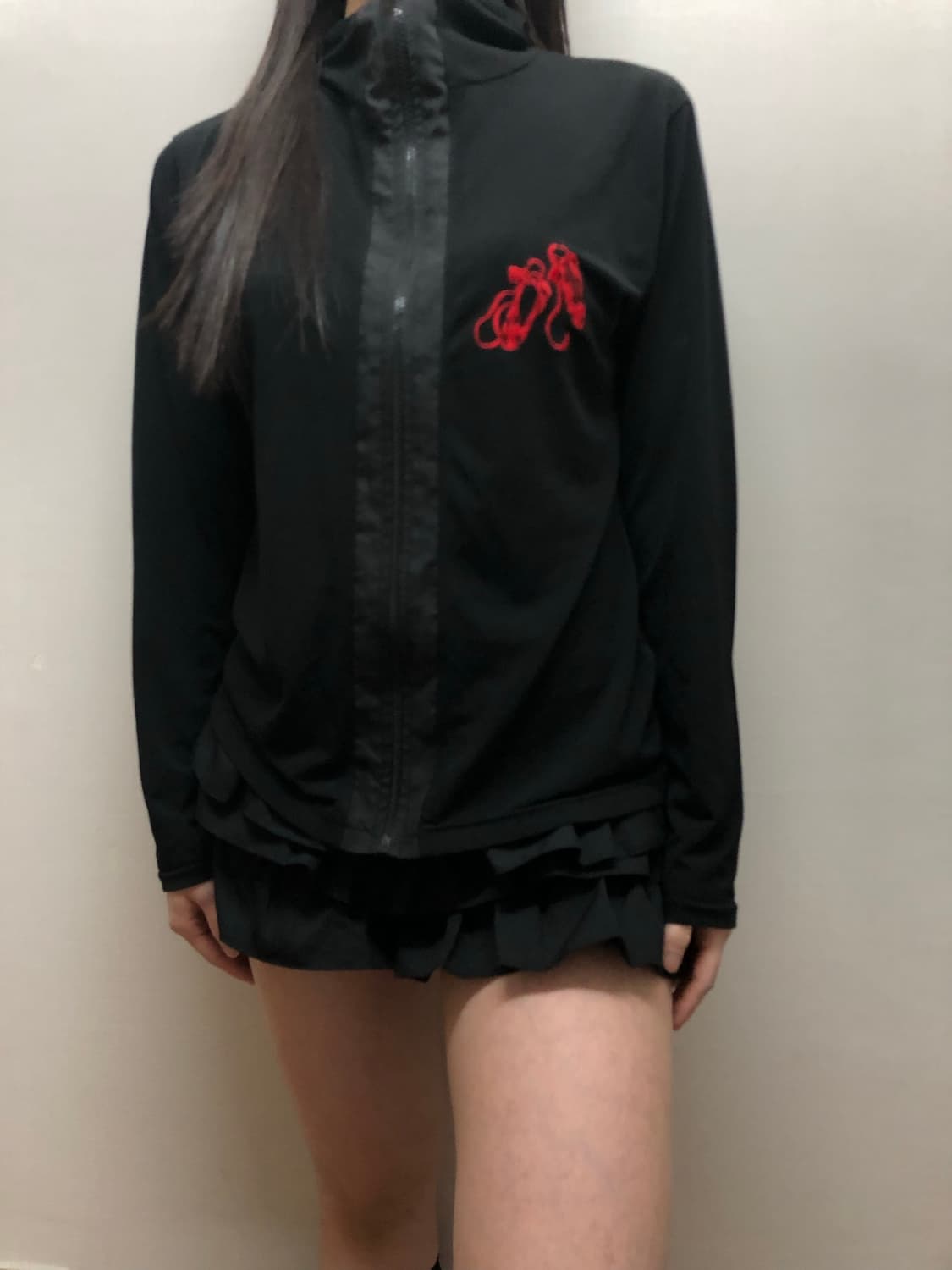 빈티지 블랙 오리엔탈 후드집업 상품이미지1