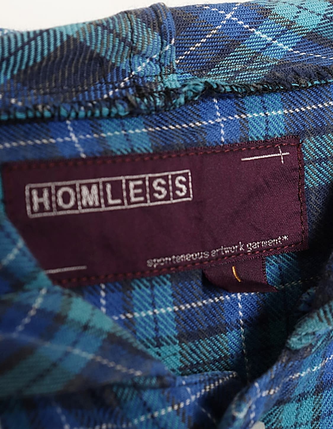 HOMLESS Check Hooded Shirts 상품이미지6